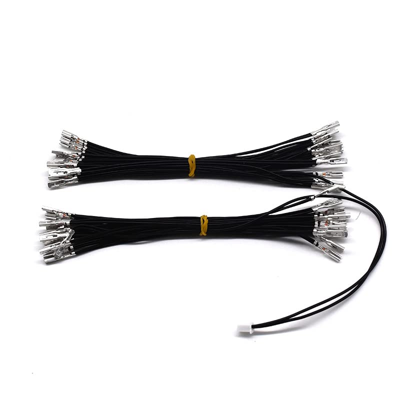 Arcity Arcade Cable Wire LED Button Power Cable Daisy Chain 0.110 Inch Terminals for USB Encoder, MAME, Raspberry Pi - Model HY-PJ099-4