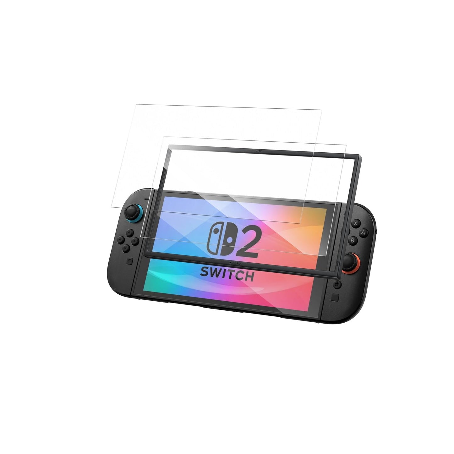 Ailuudy Screen Protector for Nintendo Switch 2 2025 7.9 inch  Shatterproof Tempered Glass  HD Clear  Anti Scratch  Case Friendly  Bubble Free  Easy Installation Frame  2 Pack