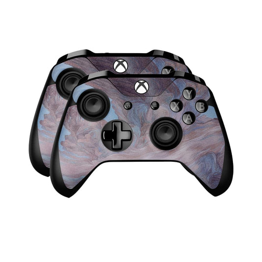 Glossy Glitter Skin Compatible with Microsoft Xbox One Controller (2 Pack) - Monsoon - Premium 3M Vinyl Protective Wrap Decal Cover - Easy to Apply | Crafted in The USA by MightySkins