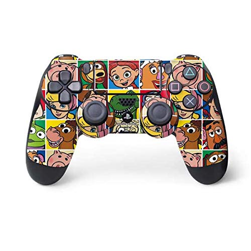 Skinit Decal Gaming Skin Compatible with PS4 Controller - Officially Licensed Disney Toy Story Characters Collage Faces Design