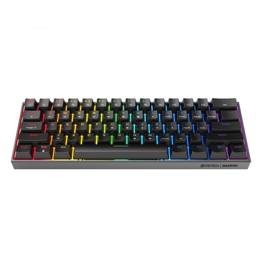 FANTECH MAXFIT61 RGB Wired 60% Mechanical Keyboard, 61 Keys Hot Swappable Type-C Programmable Gaming Keyboard, Outemu Blue Switc