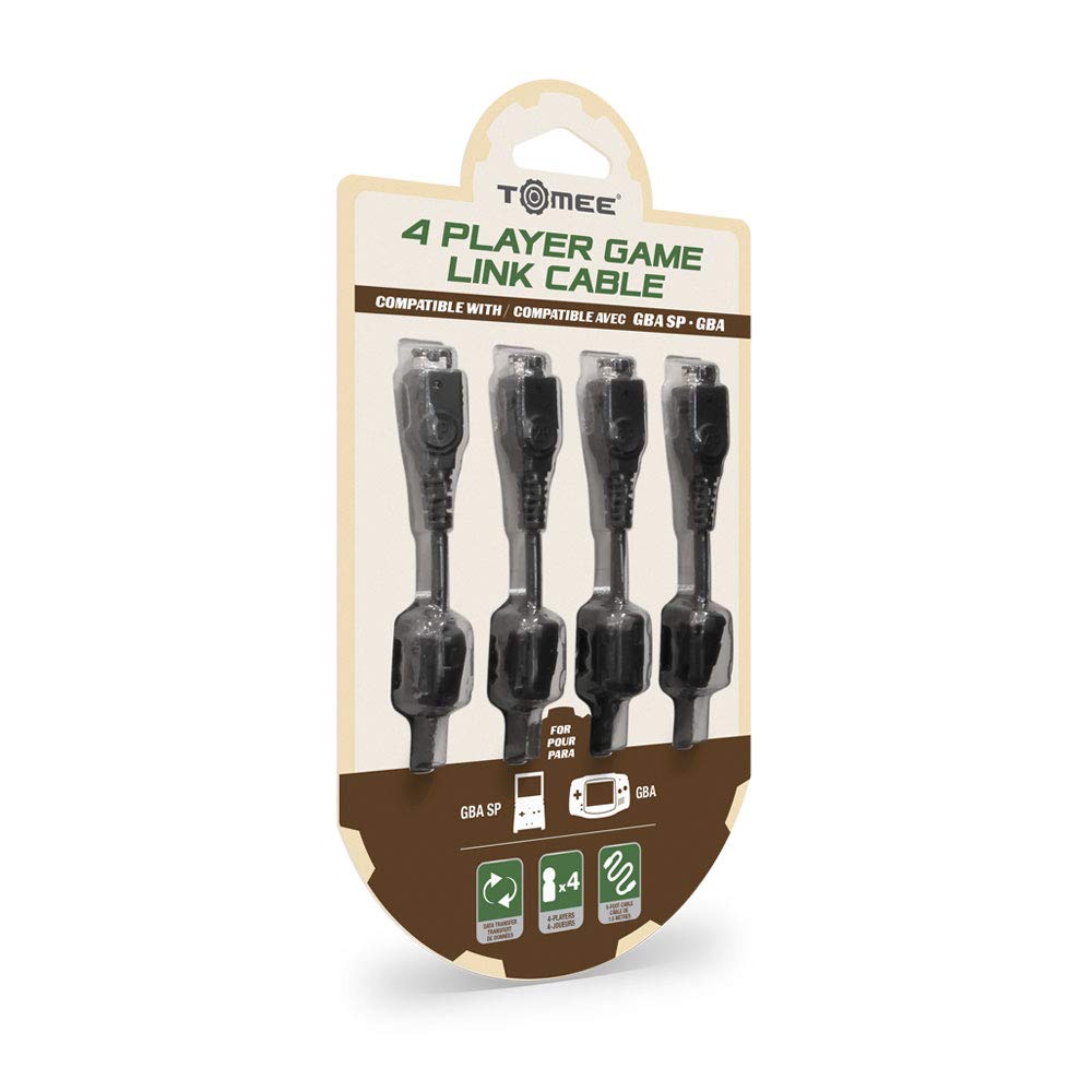 Tomee 4 Player Cable for Game Boy Advance SP - Black, Model M03736