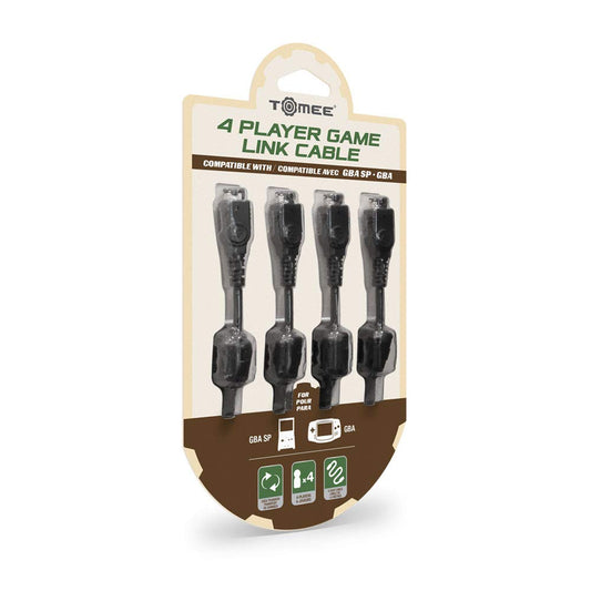 Tomee 4 Player Cable for Game Boy Advance SP - Black, Model M03736