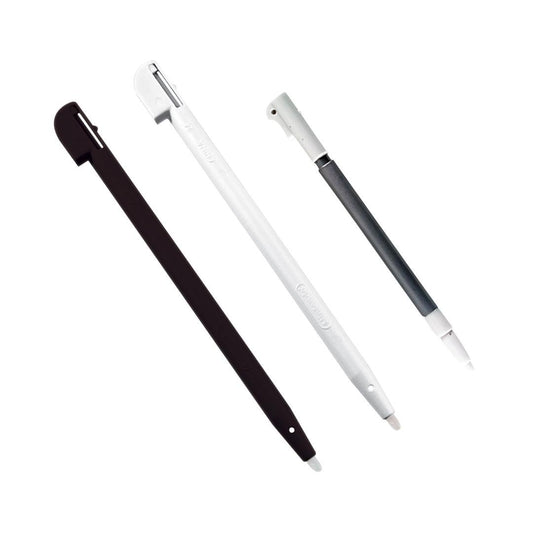Intec Nintendo DS Lite Stylus Pens - 3 Pack, Plastic, Black/White/Gray, Model G1812