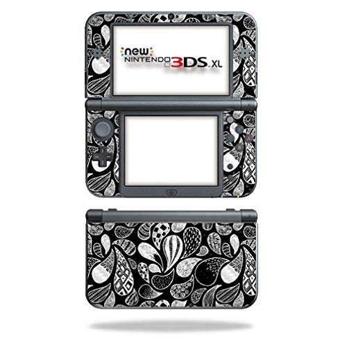 MightySkins Carbon Fiber Skin for Nintendo New 3DS XL (2015) - Drops | Protective  Durable Textured Carbon Fiber Finish | Easy to Apply  Remove  and Change Styles | Made in The USA
