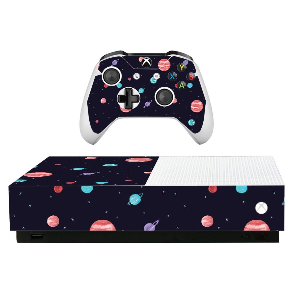MightySkins Skin for Microsoft Xbox One S All-Digital Edition - Bright Night Sky | Protective  Durable  and Unique Vinyl Decal wrap Cover | Easy to Apply  Remove  and Change Styles | Made in The USA