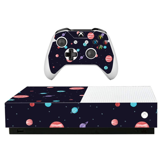 MightySkins Skin for Microsoft Xbox One S All-Digital Edition - Bright Night Sky | Protective  Durable  and Unique Vinyl Decal wrap Cover | Easy to Apply  Remove  and Change Styles | Made in The USA