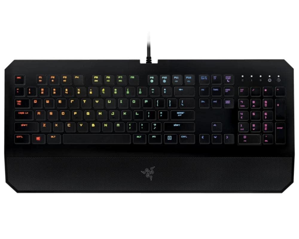 Razer DeathStalker Expert Gaming Keyboard - Backlit, Ergonomic, Fully Programmable, Membrane, Black, Model RZ03-00800100-R3U1