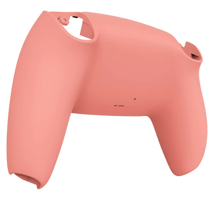 eXtremeRate Coral Soft Touch Grip Back Plate for PS5 Controller - Model DPFP3026