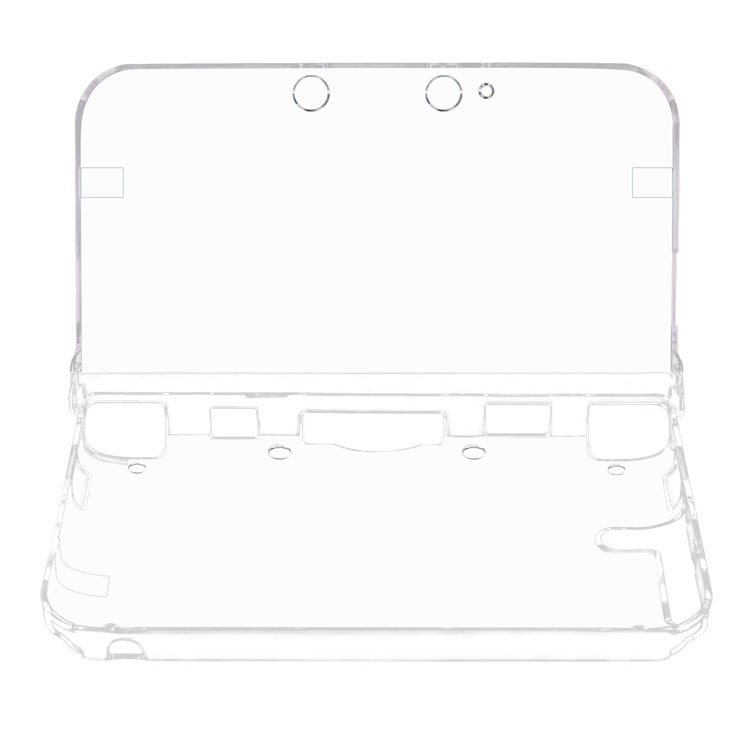 OSTENT 3DS XL LL Clear Crystal Hard Guard Case Cover - Protective Skin Shell, Color Clear, Model 037201