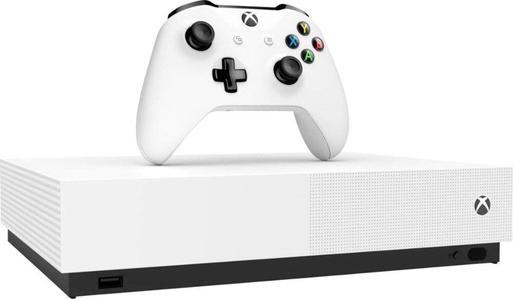 Microsoft Xbox One S 1TB All-Digital Edition Console - White, Includes Wireless Controller (Renewed)