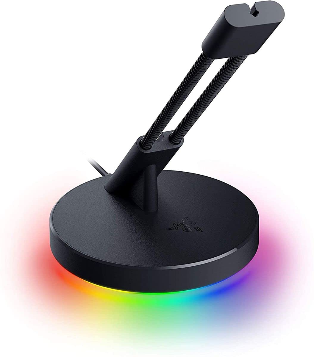Razer Mouse Bungee V3 Chroma - RGB Cable Holder with Heavy Base, Black, Model RC21-01520100-R3M1