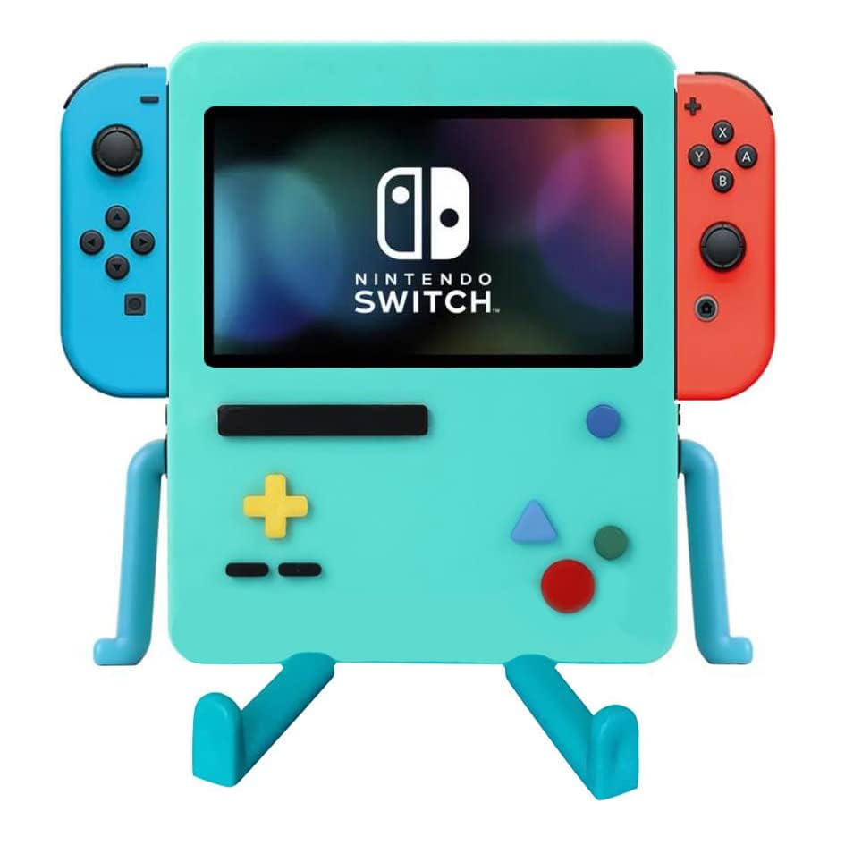 IRISFLY USB Portable Dock Playstand for Nintendo Switch OLED - Cute Blue Case Decor