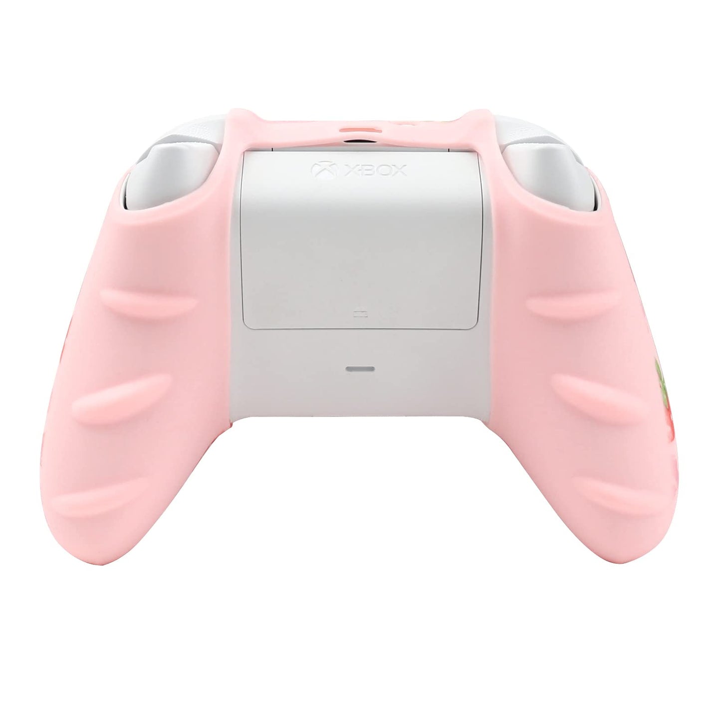 RALAN Xbox Series Controller Skin, Anti-Slip Silicone Cover with Cute Thumb Grips, Pink