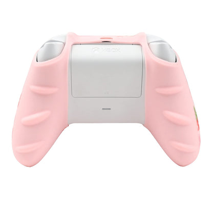 RALAN Xbox Series Controller Skin, Anti-Slip Silicone Cover with Cute Thumb Grips, Pink