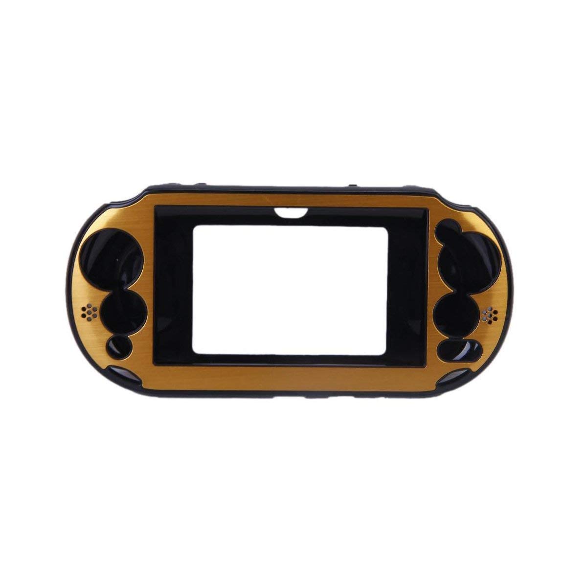 OSTENT Colorful Aluminum Metal Skin Protective Cover Case for Sony PS Vita PSV PCH-2000 - Color Gold