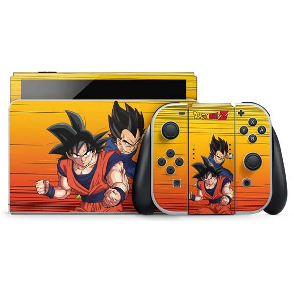 Skinit Decal Gaming Skin Compatible with Nintendo Switch OLED (2021) - Officially Licensed Dragon Ball Z Goku & Vegeta Design