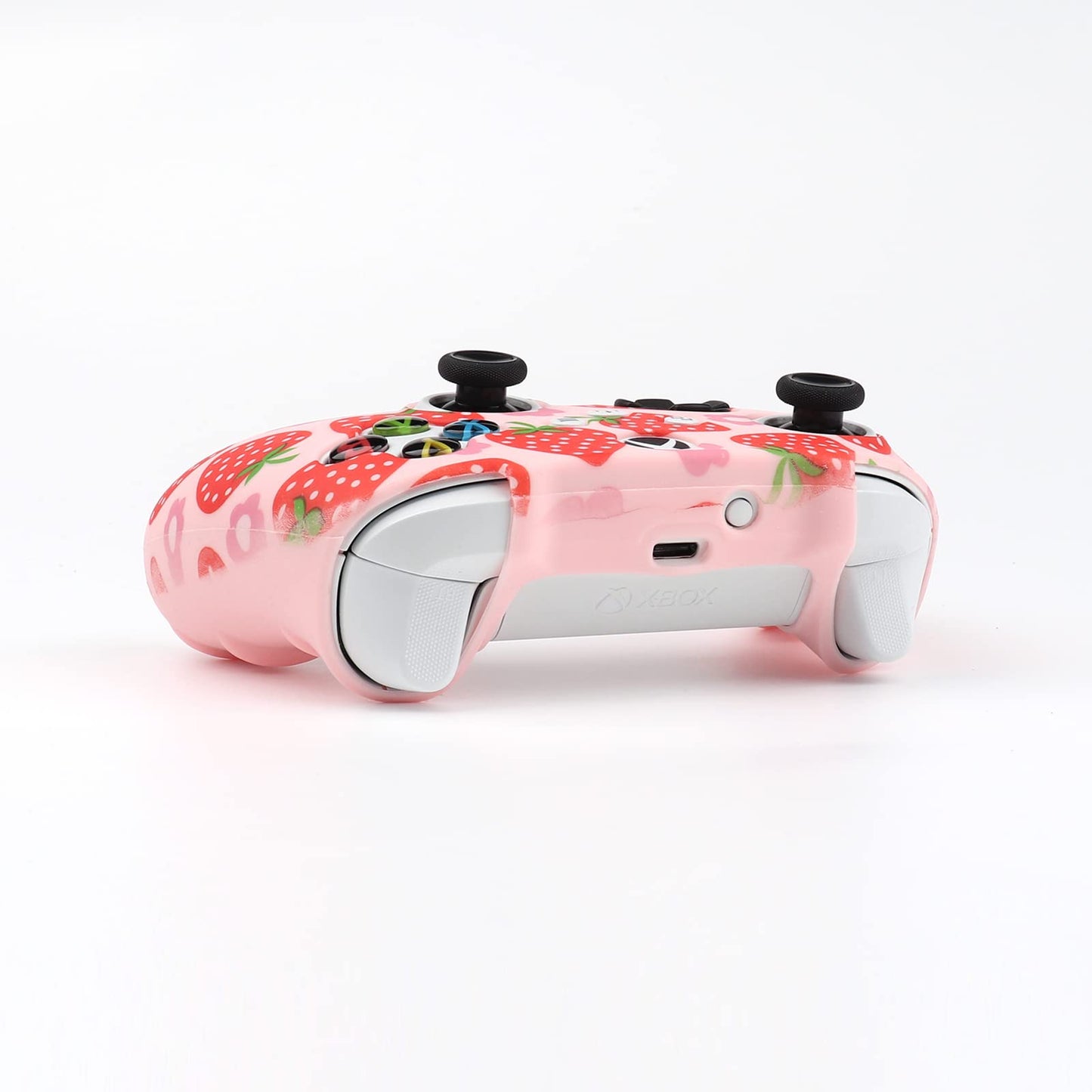 RALAN Xbox Series Controller Skin, Anti-Slip Silicone Cover with Cute Thumb Grips, Pink