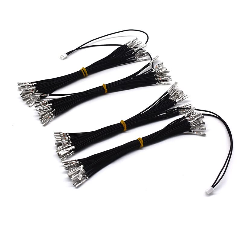 Arcity Arcade Cable Wire LED Button Power Cable Daisy Chain 0.110 Inch Terminals for USB Encoder, MAME, Raspberry Pi - Model HY-PJ099-4