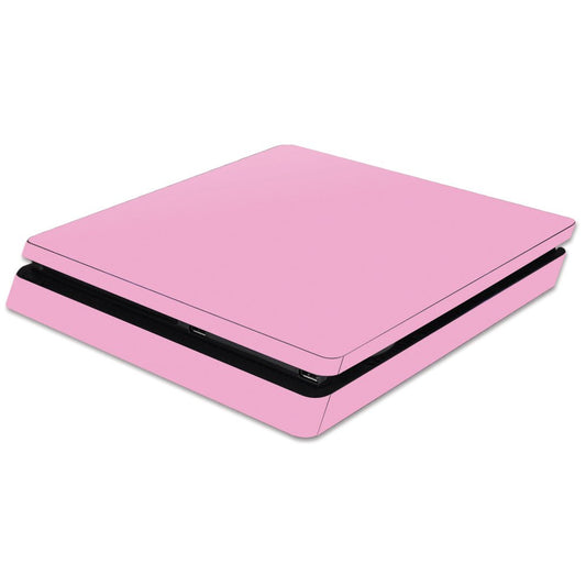 MIGHTY SKINS PS4 Slim Skin - Solid Pink Vinyl Decal Cover, Easy Apply/Remove, 0.1 x 8 inches