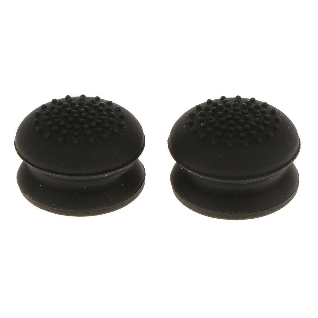 2 x Analog Gamepad Raised Antislip Thumb Stick Grips Thumbsticks Joystick Cap Cover for PS4  PS3  Xbox 360  Xbox One Controller (Black)