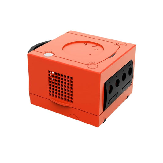 Hzxkqmil Replacement Housing Shell for GameCube Console  Translucent Case Accssories for NGC Retro Video Game Console DOL-001/DOL-101  Warm Red