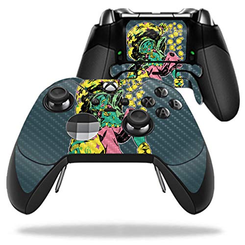 MightySkins Carbon Fiber Skin for Microsoft Xbox One Elite Controller - Goblin | Protective  Durable Textured Carbon Fiber Finish | Easy to Apply  Remove  and Change Styles | Made in The USA