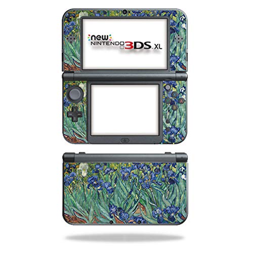 MightySkins Carbon Fiber Skin for Nintendo New 3DS XL (2015) - Irises | Protective  Durable Textured Carbon Fiber Finish | Easy to Apply  Remove  and Change Styles | Made in The USA