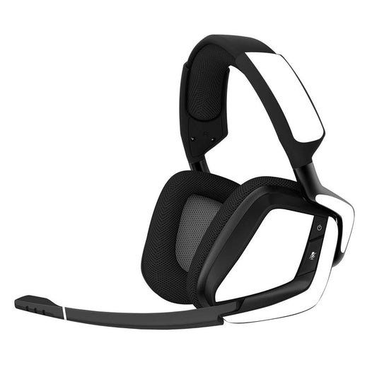 MIGHTY SKINS Corsair Void Pro Gaming Headset Skin - Solid White, Durable Vinyl Decal, Easy to Apply & Change Styles, Made in the USA