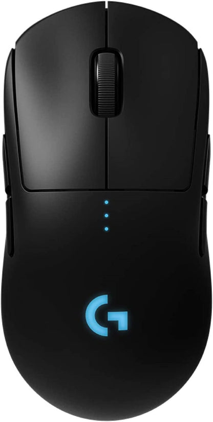 Logitech G Pro Wireless Gaming Mouse - Esports Grade, Ergonomic, 4-8 Programmable Buttons, HERO 25K Sensor, Black, Renewed
