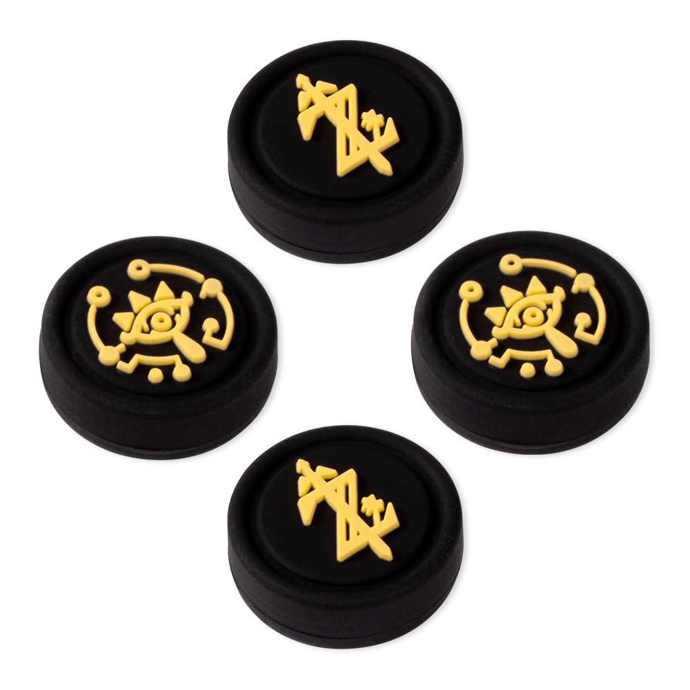 PERFECTSIGHT Switch Thumb Grips  Cute Joystick Caps for Nintendo Switch Lite/Switch OLED  4 PCS Kawaii Thumbstick Cover Analog Stick Button Cover for NS Joycon Controller (Black Z Eyes)