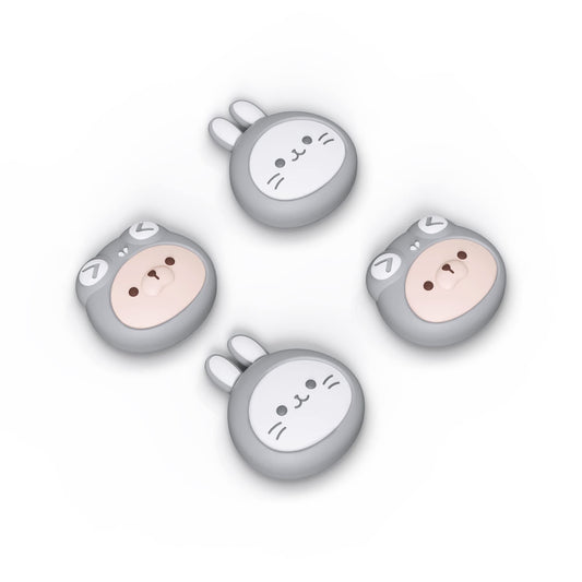 PlayVital Light Gray Joystick Caps for Nintendo Switch  Thumbstick Grips for Switch Lite  Analog Cover for OLED Joycon Thumb Grip Caps - Cosplaying Kitten & Puppy