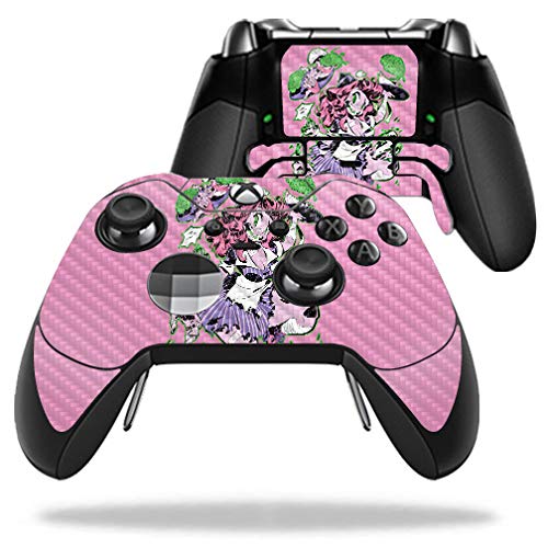 MightySkins Carbon Fiber Skin for Microsoft Xbox One Elite Controller - Zombie Waitress | Protective  Durable Textured Carbon Fiber Finish | Easy to Apply  Remove  and Change Styles | Made in The USA
