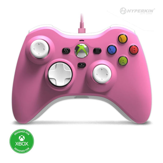 Hyperkin Xenon Wired Controller - Pink - Officially licensed Xbox 360 Controller replica for use with Xbox Series X|S  Xbox One  Windows 10|11  PC  Video Game Controller  3.5MM Audio Jack  Impulse Triggers  Plug and Play Gaming Gamepad