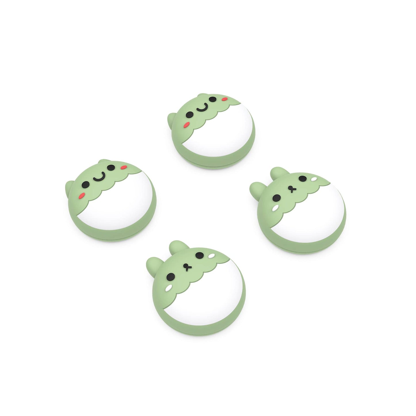 PlayVital Thumb Grip Caps for PS5/PS4/Xbox/Switch Pro Controller - Silicone, RS Matcha Green, Model PJM3004