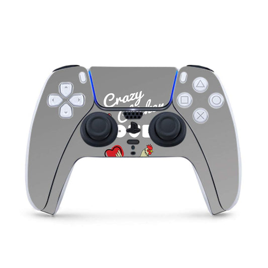 MightySkins Skin Compatible with PS5 / PlayStation 5 Controller - Crazy Chicken Lover | Protective  Durable  and Unique Vinyl Decal wrap Cover | Easy to Apply and Change Styles | Made in The USA