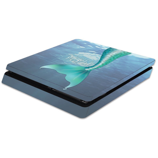 MIGHTY SKINS PS4 Slim Skin - Durable Vinyl Decal Cover, Im Really A Mermaid, Easy to Apply and Remove, Made in The USA