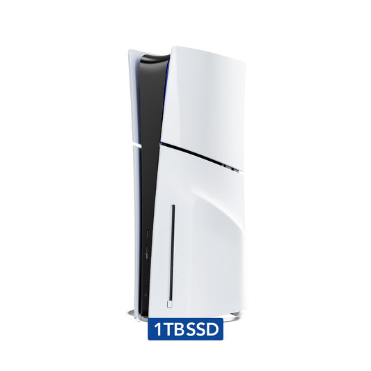 PlayStation 5 Slim Disc with 1TB SSD Storage  Console Only - PS5 Gaming System  White (Renewed) [video game]
