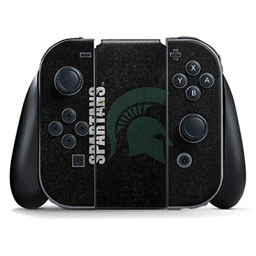 Skinit Decal Gaming Skin Compatible with Nintendo Switch (2017-2021) Joy-Con Controller - Officially Licensed Michigan State University Bold Spartans Logo Design