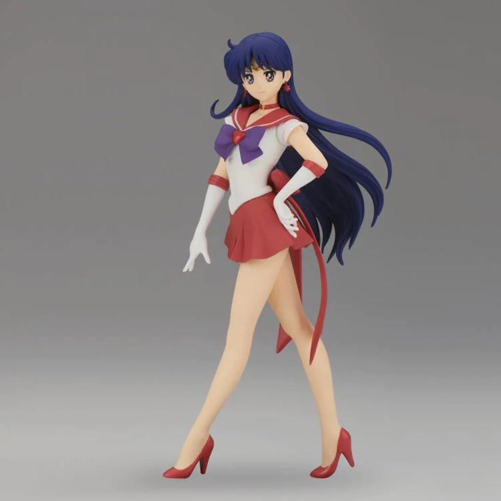 Banpresto Pretty Guardian Sailor Moon Eternal - Glitter & Glamours Super Sailor Mars Statue (Version B) - Multicoloured - Medium, Model BP19377