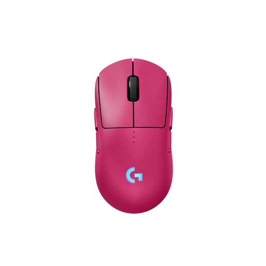 Logitech G PRO 2 Wireless Gaming Mouse, 44K DPI, USB-C, Magenta, Right/Left-Handed, Model 910-007291