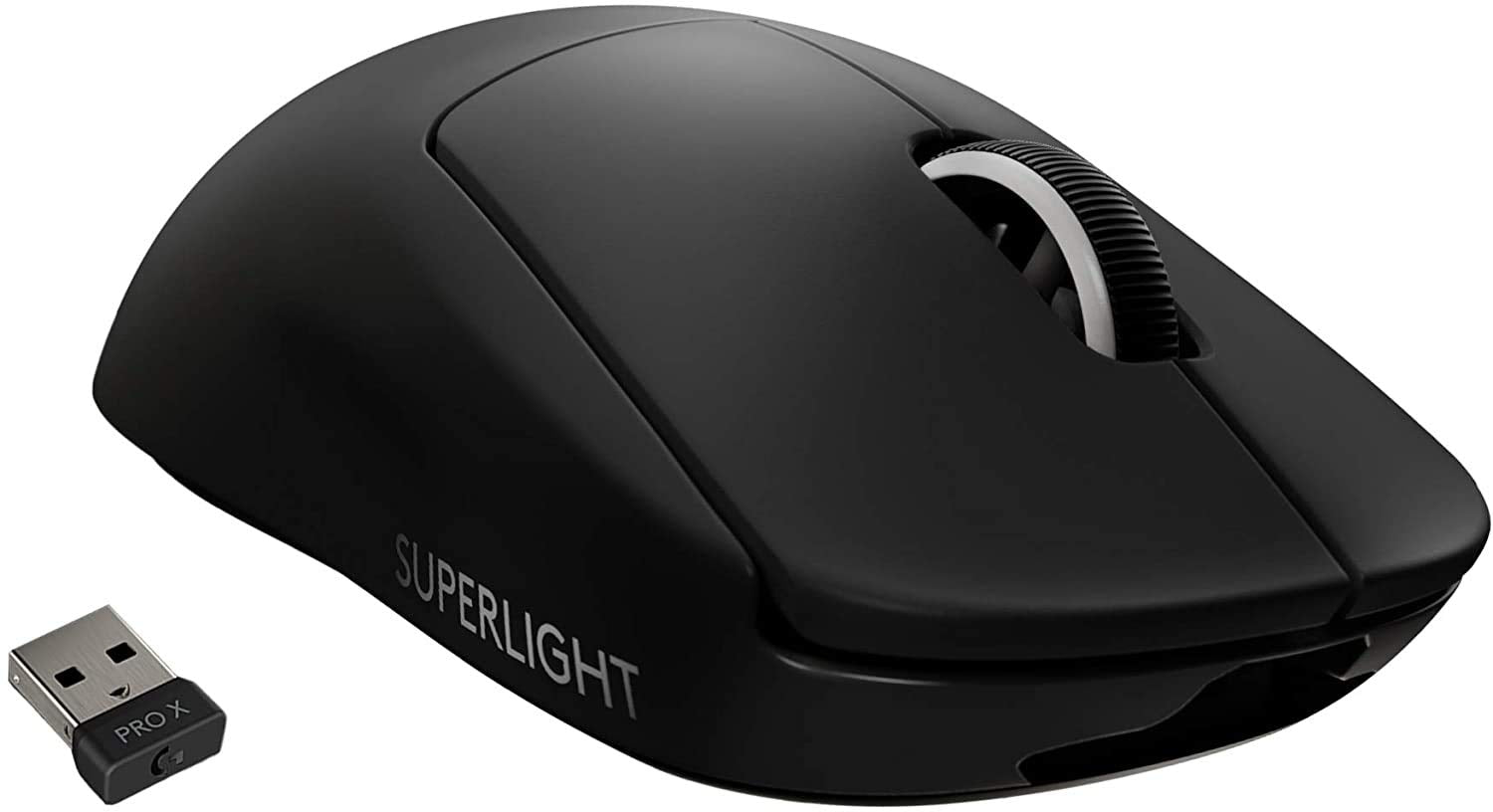 Logitech G PRO X Superlight Wireless Gaming Mouse  Ultra-Lightweight  Hero 25K Sensor  25 600 DPI  5 Programmable Buttons  Long Battery Life  Compatible with PC/Mac - Black (refurbished)