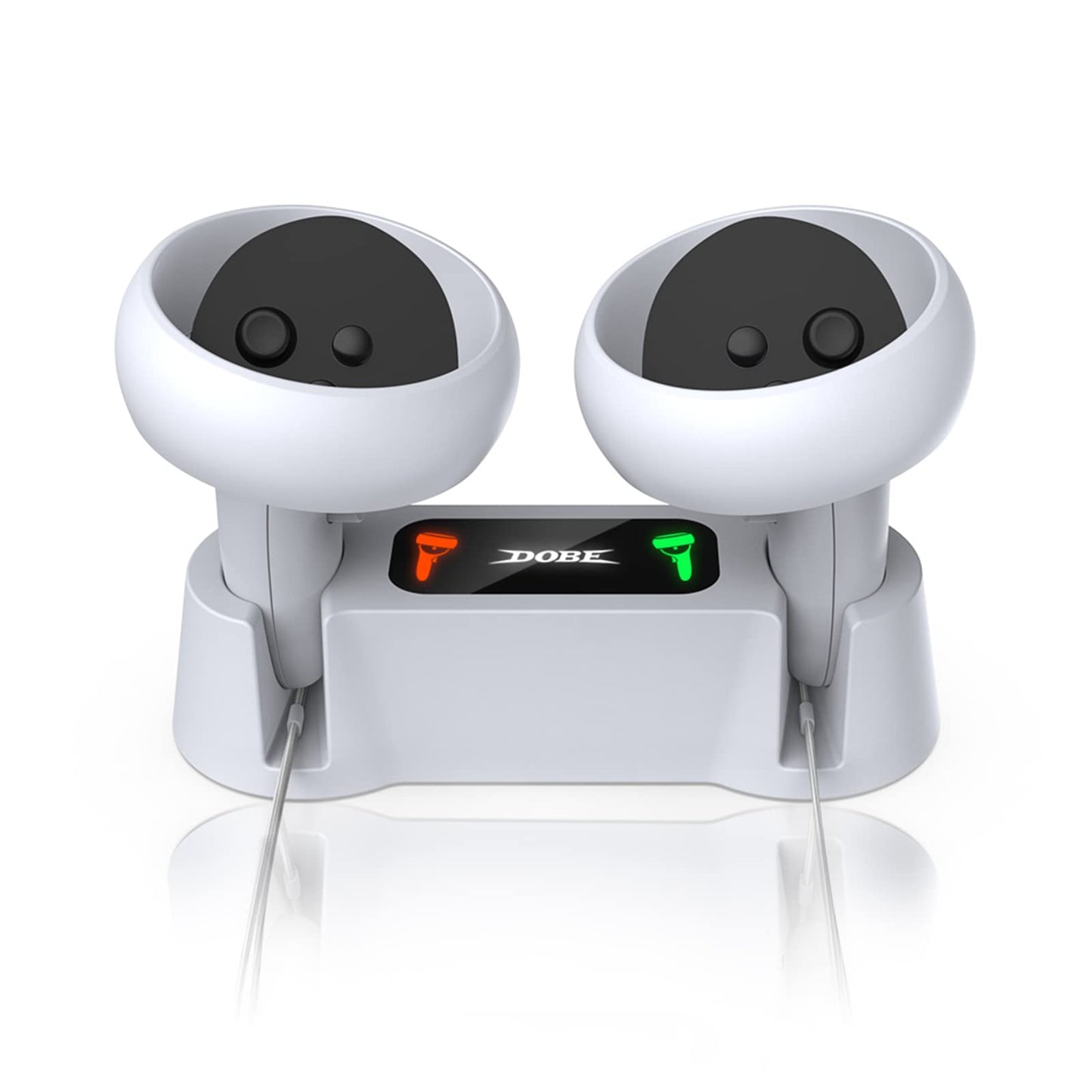 Charging Dock for Oculus Quest 2 Controllers  VR Accessories Charger Station with 2 Rechargeable Batteries  Fast Charging Station Set with Type-C Charging Cable