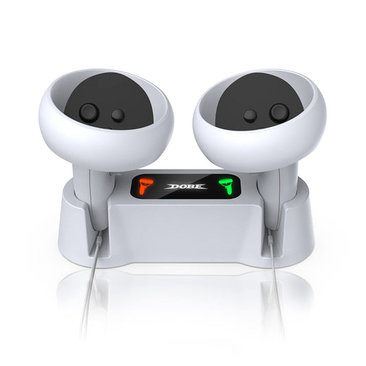 Charging Dock for Oculus Quest 2 Controllers  VR Accessories Charger Station with 2 Rechargeable Batteries  Fast Charging Station Set with Type-C Charging Cable