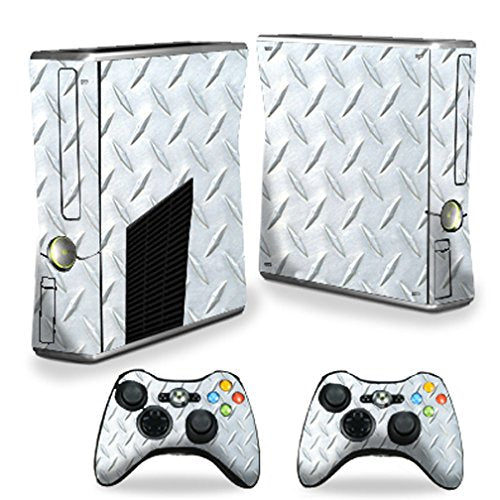 MIGHTY SKINS Xbox 360 S Console Skin - Diamond Plate Vinyl Decal, Easy Apply/Remove, Durable Protection, Made in USA