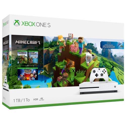 Xbox One S 1TB Console - Minecraft Bundle (Renewed)