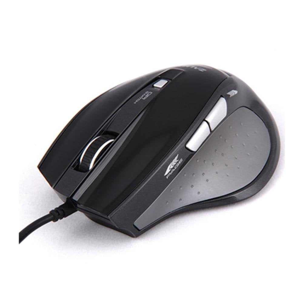 Zalman ZM-M400 Optical 1600DPI USB Gaming Mouse - Black, 6 Multi-Button Design