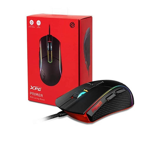 ADATA XPG Primer Gaming Mouse - Optical - 12000 DPI - USB Type A - Black - Model PRIMER-BKCWW
