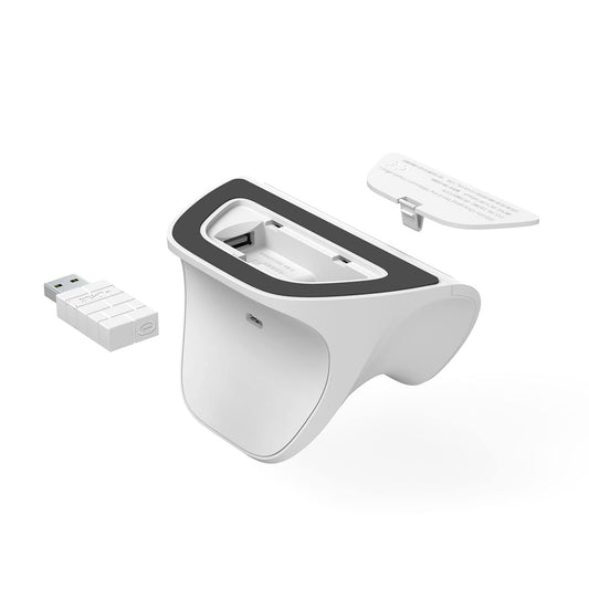 8Bitdo Ultimate Bluetooth Controller - Wireless Gamepad with Hall Sensor Joystick, Charging Dock & Travel Case, Compatible with Switch & Steam Deck, White