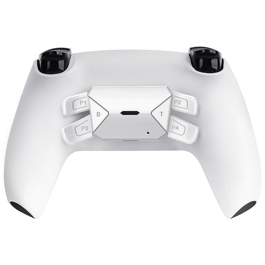 TOMSIN Back Paddles Kit for PS5 Controller BDM 010&BDM 020  4 Programmable Remap Back Button Parts for PS5 Controller (only for Model BDM 010&020)-White